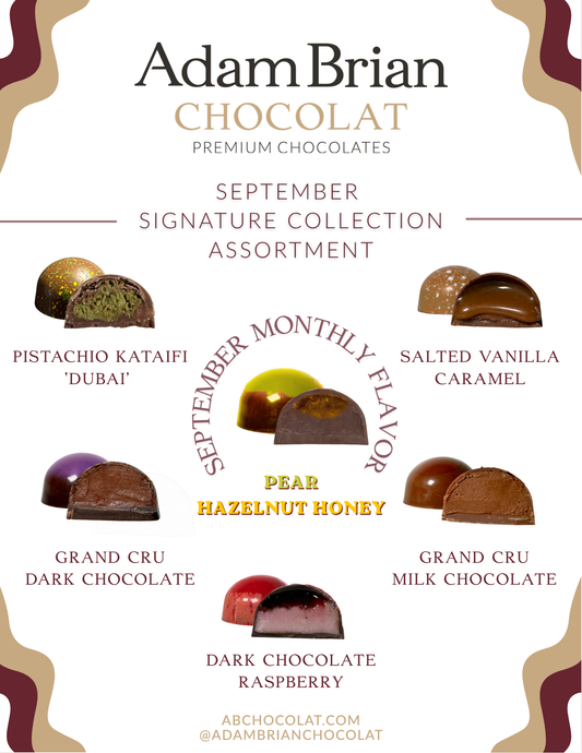 12-Piece September Signature Collection Bonbon Box (Shipping and Pickup Starting September 14th)